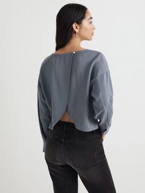 NWT Madewell Relaxed Tulip-Back Top, XXL